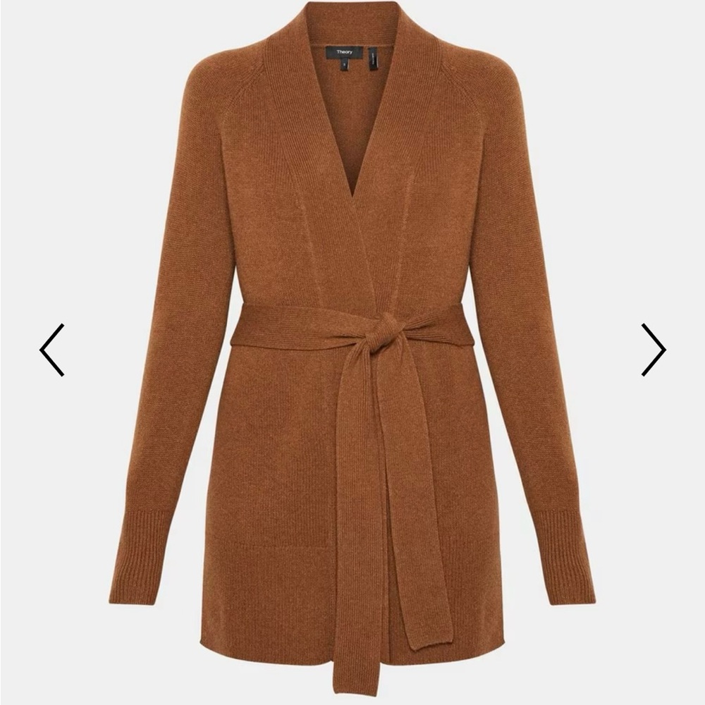 Theory Belted Cashmere Cardigan - Picture 8 of 8